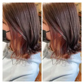 カラー 髪質改善艶髪 ℍ𝔸ℝ𝕌𝕂𝔸のヘアスタイル