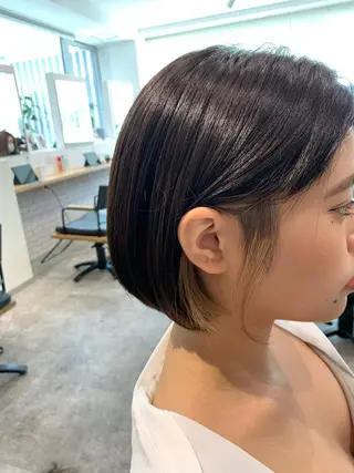 ショート ヨシミ カズヤのヘアスタイル