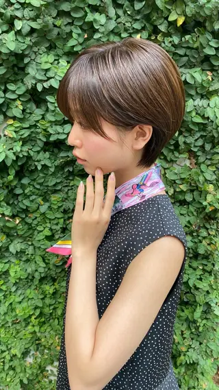 ショート カラー lab.by ioe中崎店所属・中北篤志 ショートボブのヘアスタイル