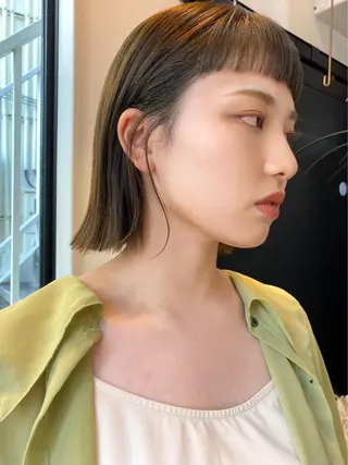 ミディアム カラー 藤山大地/髪質改善 /透明感/ブリーチのヘアスタイル