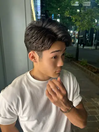 パーマ メンズ 中島 主貴のヘアスタイル