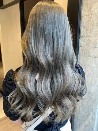 セミロング カラー ヘアアレンジ アンククロス渋谷【ANKH CROSS】所属・韓国ヘア┊︎レイヤー ┊︎haruka🌙のヘアスタイル