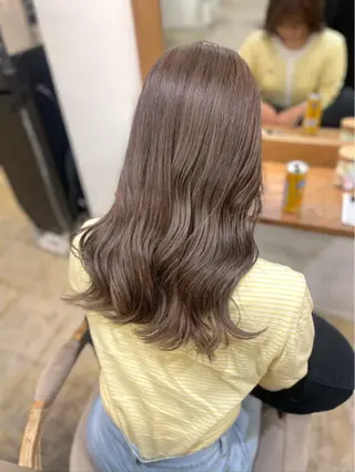 ロング miyu ハイトーンモデル募集のヘアスタイル