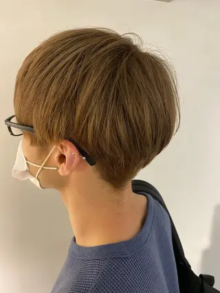 カラー メンズ 金ウンス 銀座/髪質 改善×デザインカラーのヘアスタイル