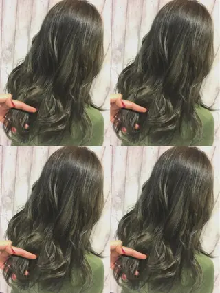 ミディアム セミロング ロング カラー boutique misakiのヘアスタイル