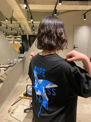 ショート パーマ hemm,hemm.所属・ショート・ボブ MIKUのヘアスタイル