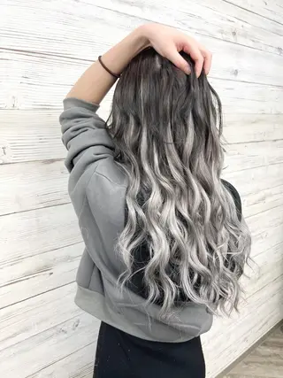 セミロング カラー ヘアアレンジ 枝毛カット&髪質改善 満足NO.1岡しゃんのヘアスタイル