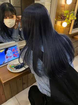 ロング カラー riho/ブリーチ/ デザインカラー/辻堂のヘアスタイル