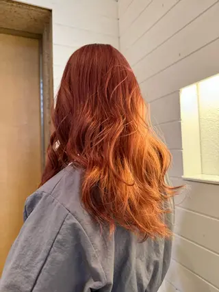 カラー YURiA レイヤー🫧暖色のヘアスタイル