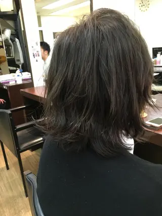 ミディアム カラー 萌花 moeka /韓国/レイヤーのヘアスタイル