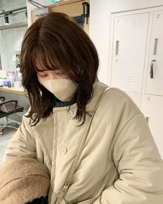 ミディアム TONUKOA RUA下北沢店【トヌコア ルア】所属・丸山璃子 /パーマ/レイヤーのヘアスタイル