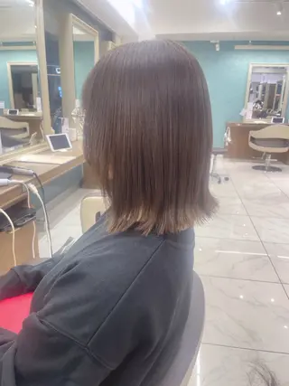 ミディアム カラー パーマ 福島成美/髪質改善 縮毛矯正/カラーのヘアスタイル