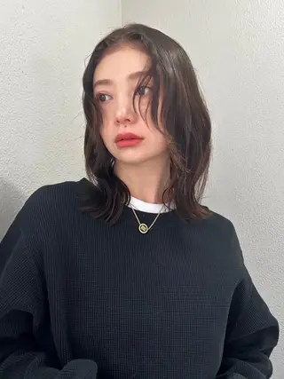 ミディアム パーマ 🌼U24 ヘアデザインラボのヘアスタイル