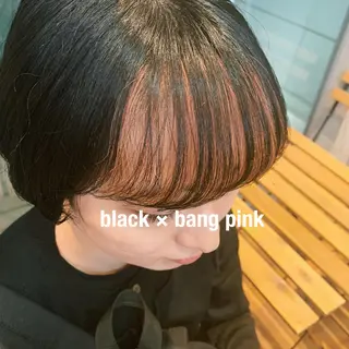 ショート カラー RINA🧤 デザインとボブのヘアスタイル