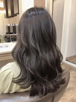 セミロング カラー 西野 美空🍊のヘアスタイル