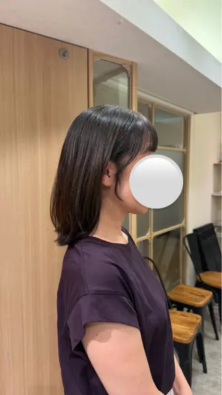ミディアム カラー RosierBlue 工藤のヘアスタイル