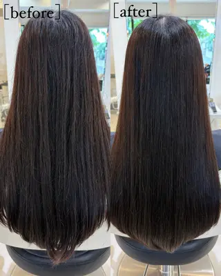ロング 縮毛矯正 高橋佑のヘアスタイル