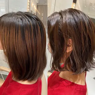 ミディアム カラー 谷合 貴志のヘアスタイル