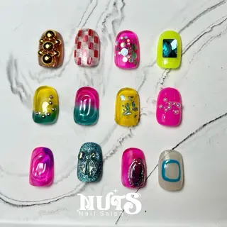 ネイル 個性派ニュアンス nuts nail所属・【池袋】nuts nail　なつみのネイルデザイン
