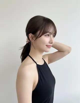 ロング カラー 赤み消し韓国ヘア レイヤー縮毛🤍渡邉のヘアスタイル