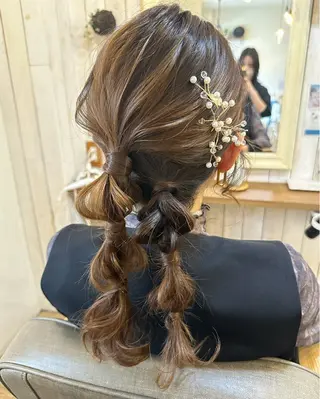 ミディアム 髪質改善/艶髪/ 透明感カラー/サラのヘアスタイル