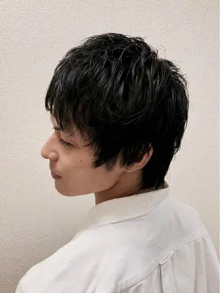 ミディアム メンズ HIROGINZA ヒロ銀座 青山所属・マツオ リュウホウ🐉のヘアスタイル