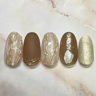 ミディアム Lety total beautyのネイルデザイン