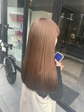 ロング カラー #韓国ハイトーン💓 TOWAのヘアスタイル