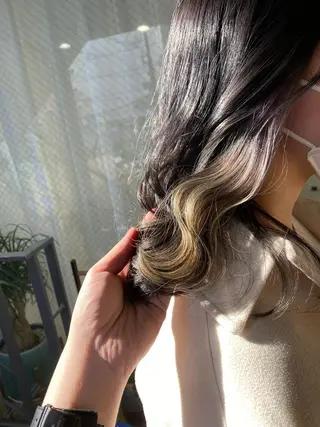 ミディアム 透明感/ツヤ髪/ さら艶/前田祥汰のヘアスタイル