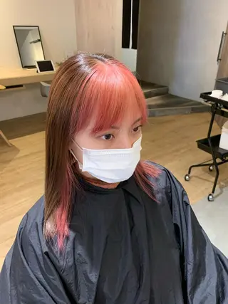 ショート カラー 美髪・シールエクステ ホソタニリョウコのヘアスタイル