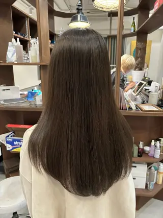ロング カラー 井上 美夢のヘアスタイル