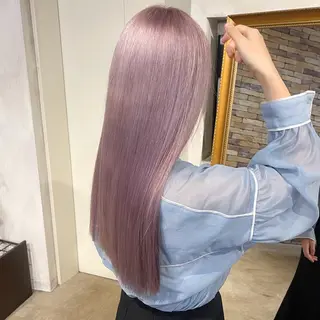 ロング PUNEL所属・🌙艶ハイトーン/ ミユウのヘアスタイル