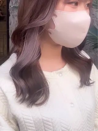 ミディアム カラー 髙橋 リナ‪のヘアスタイル