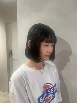 ショート ボブ/ベージュ/ パーマ🪿近森ゆいのヘアスタイル