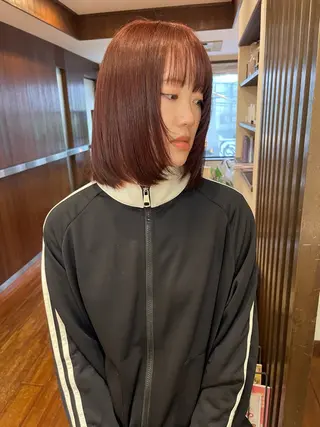 ショート カラー 髪質改善カラー ケアブリーチ/タムのヘアスタイル