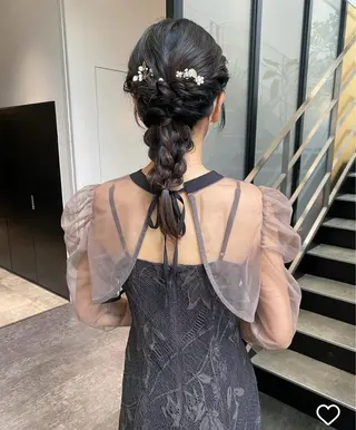 セミロング ヘアアレンジ 宮村マオ / Hair set🪽のヘアスタイル