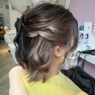 ショート カラー ヘアアレンジ ナカシマ  アユミのヘアスタイル