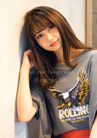 セミロング パーマ 竹嶌 健吾のヘアスタイル