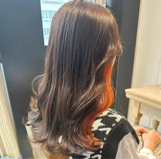 セミロング カラー 廣瀬双葉 トップスタイリストのヘアスタイル