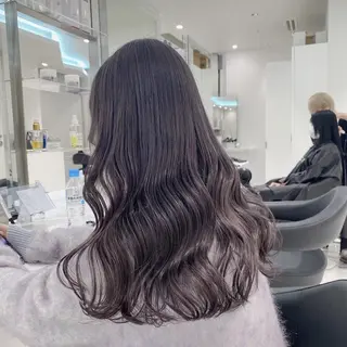 カラー 🍀暗め透け感🍀 赤み消しカラー🍀のヘアスタイル
