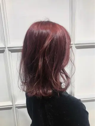 ミディアム カラー 🦋透明感カラー /ケアブリーチ🦋のヘアスタイル