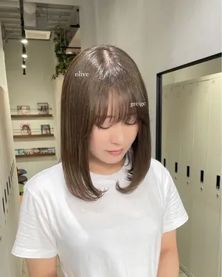 ミディアム カラー sora/レイヤー/ 似合わせカット🎀のヘアスタイル