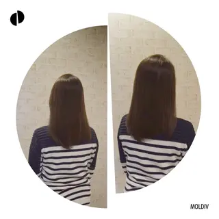 セミロング カラー ✨縮毛矯正✨髪質改善 ナカシマ ユミのヘアスタイル