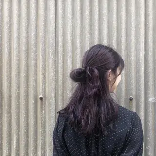 ロング カラー ヘアアレンジ 野々村 朋美のヘアスタイル