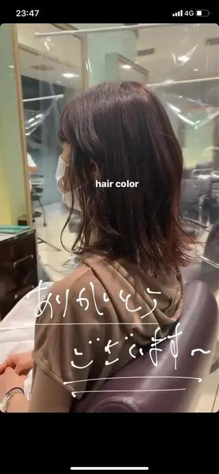 ミディアム タンバルモリパーマ 礒井メンキのヘアスタイル