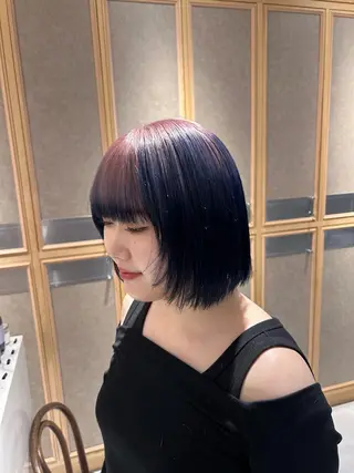 カラー miko🪽地毛風/ ハイトーン/レイヤーのヘアスタイル