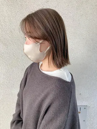 ショート カラー お洒落ベージュ🤎 代官山shibukiのヘアスタイル