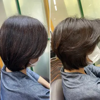 ショート カラー katae sayoriのヘアスタイル