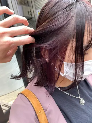 ミディアム カラー Kou所属・💜髪質改善美髪💜 星野清光のヘアスタイル