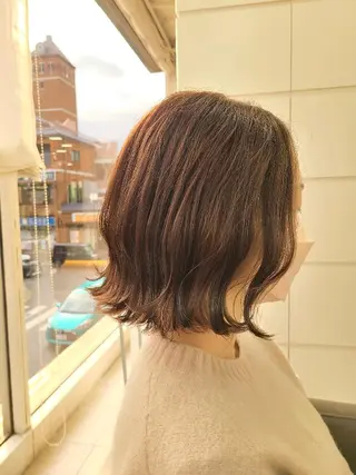 ミディアム GO TODAYシェアサロン岡山店所属・🎗️髪質改善・美髪 艶髪🥇小西邦生のヘアスタイル